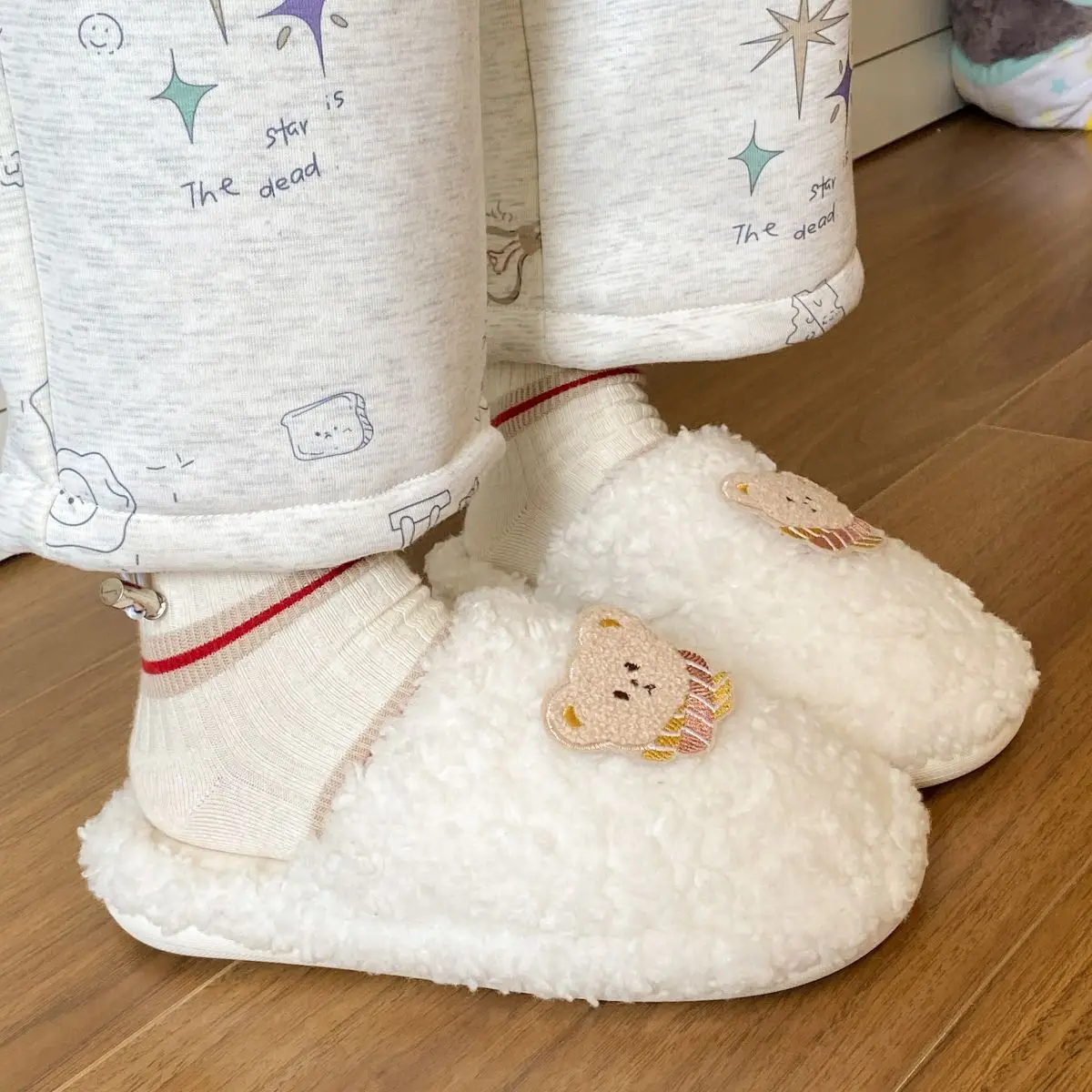 Cotton Cartoon Slippers for Women Winter Warm — feature 30