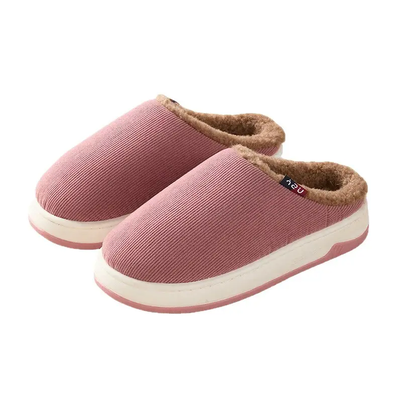 Qidan Shoe Factory Middle-Aged and Elderly Cotton Slippers for Women, Autumn and Winter Home Indoor Warm Non-Slip Plush Cotton Slippers for Men - Image 10