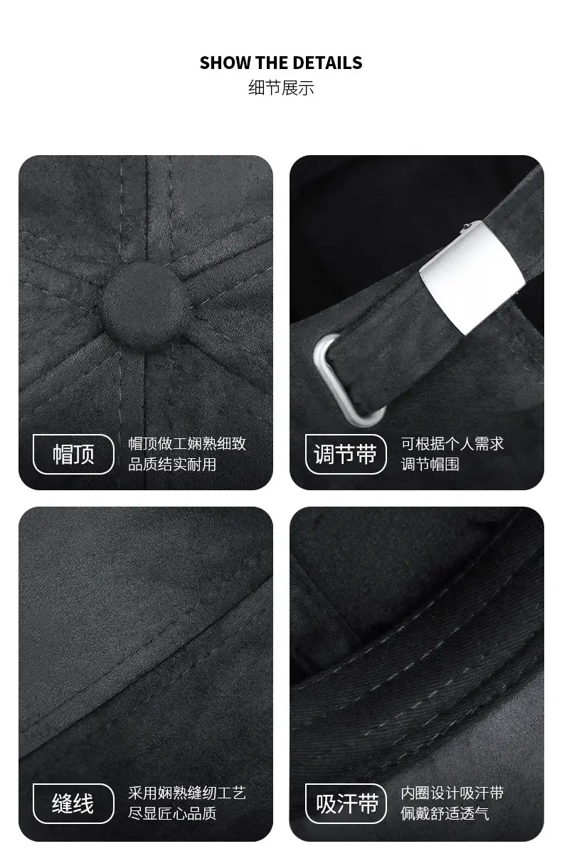 Men Blue Sun Hat Baseball Cap Outdoor Wear — feature 2