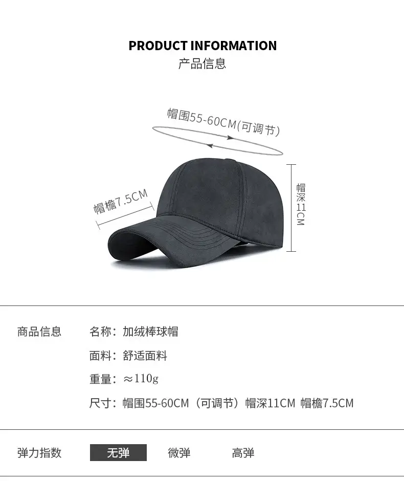 Men Blue Sun Hat Baseball Cap Outdoor Wear — feature 6