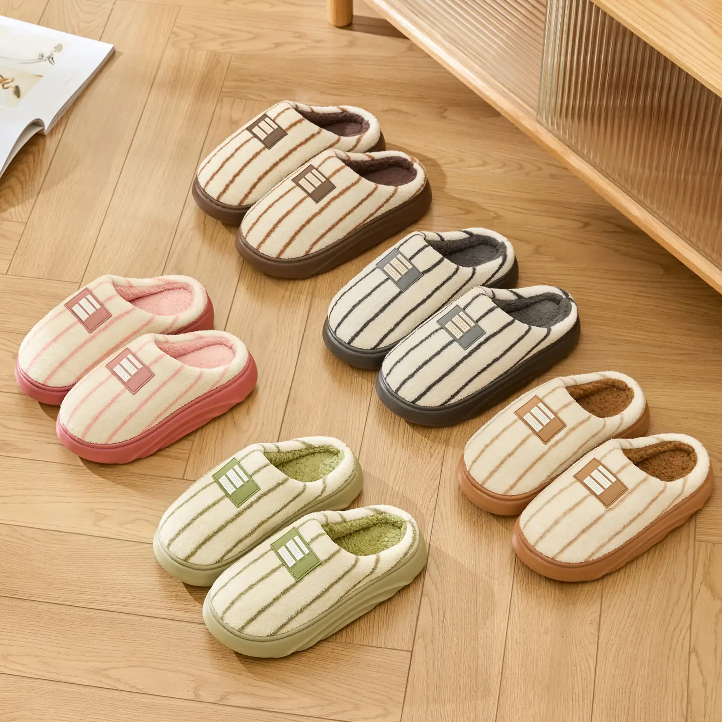 Women Winter Cotton Slippers Warm Indoor Home 2025 - Image 6
