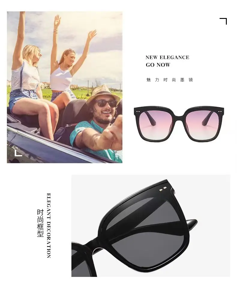 Oversized Square Sunglasses for Men Women Large Size — feature 10
