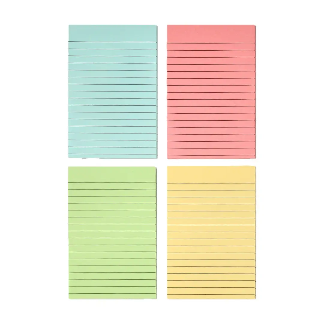Colorful Large Horizontal Line Sticky Notes Creative Simple Tearable Note Pad Strong Sticky Note Message N Times Wholesale