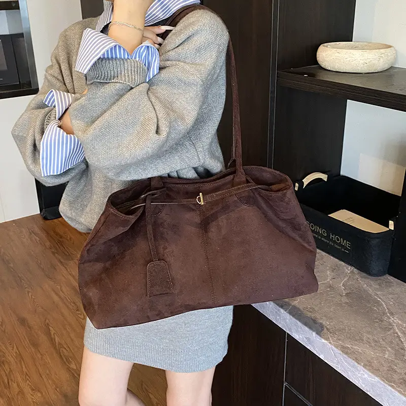 Suede Cross-Border Bag Women New Fashion Commuter Tote - Image 7