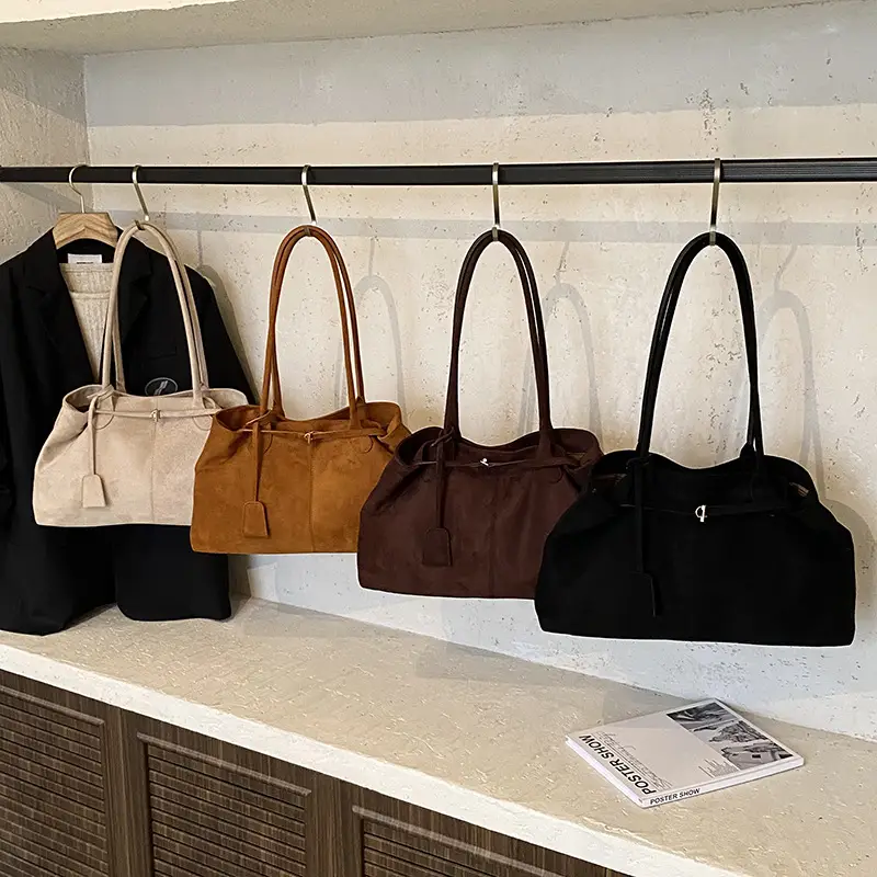 Suede Cross-Border Bag Women New Fashion Commuter Tote - Image 8
