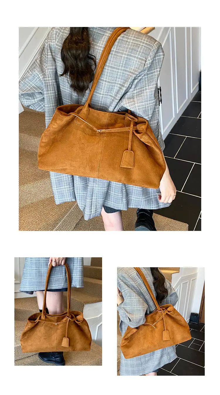 Suede Cross-Border Bag Women New Fashion Commuter Tote — feature 12