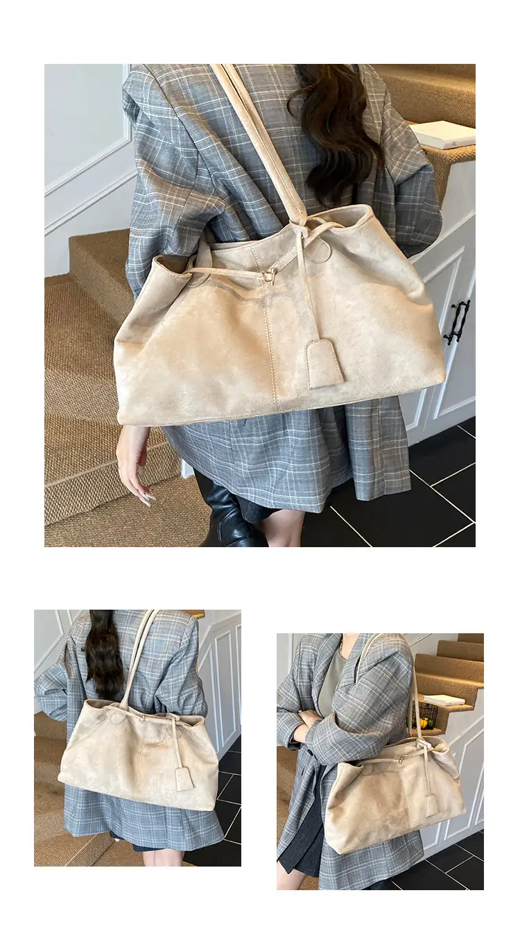 Suede Cross-Border Bag Women New Fashion Commuter Tote — feature 13