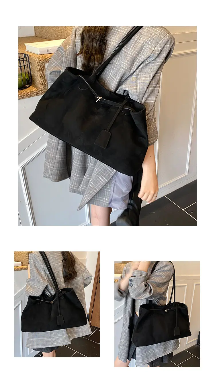 Suede Cross-Border Bag Women New Fashion Commuter Tote — feature 14