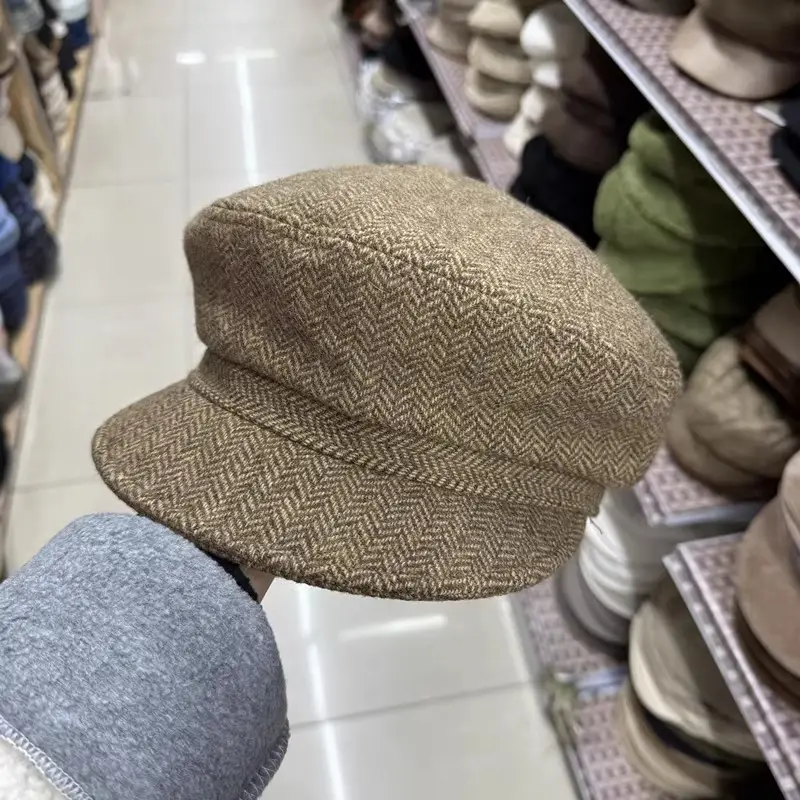 British Classic All-Wool Octagonal Hat for Women - Image 4