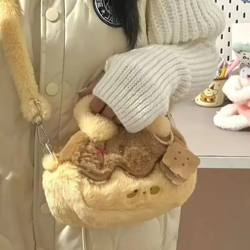 2025 Cute Japanese Style Plush Cake Bag for Girls