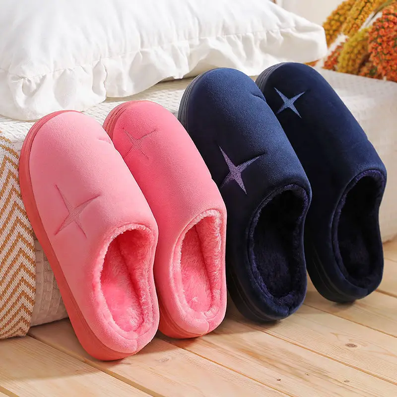Pink Cotton Slippers for Women Winter Indoor Warm - Image 7
