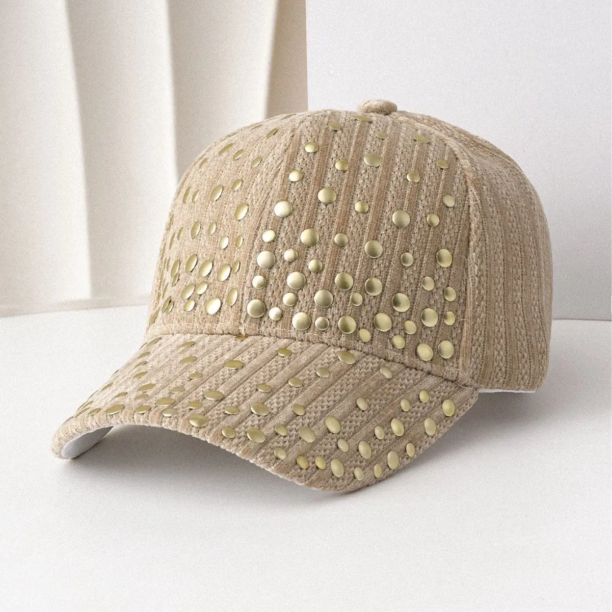 White Embroidered Baseball Cap Winter Outdoor Casual - Image 7