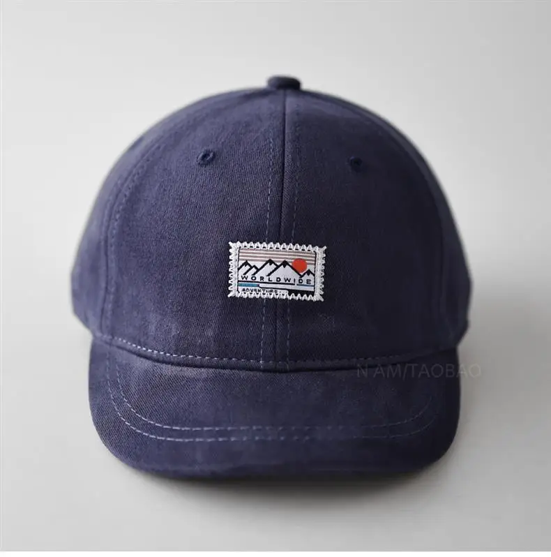 Black Patch Label Baseball Cap Unisex Sunshade — feature 11