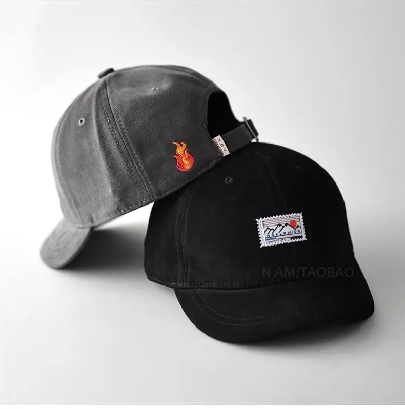 Black Patch Label Baseball Cap Unisex Sunshade — feature 12