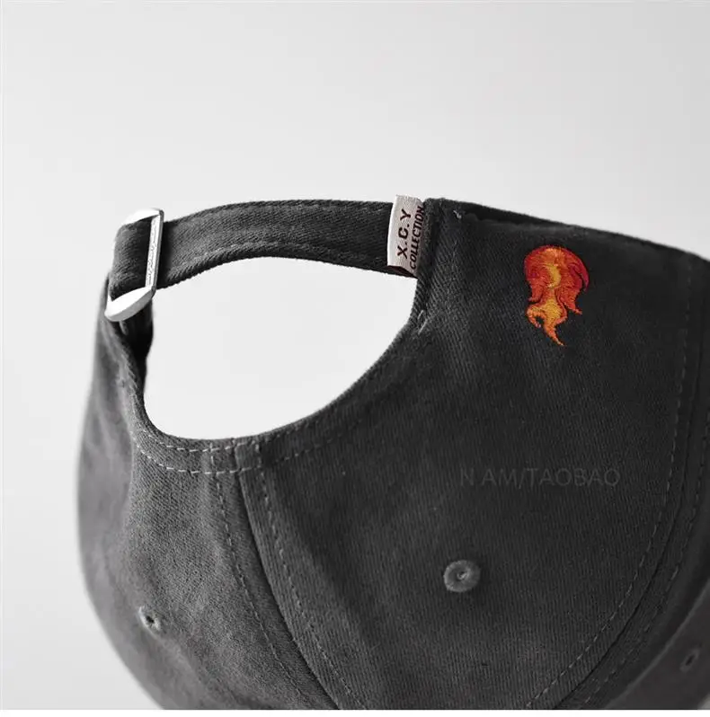 Black Patch Label Baseball Cap Unisex Sunshade — feature 14