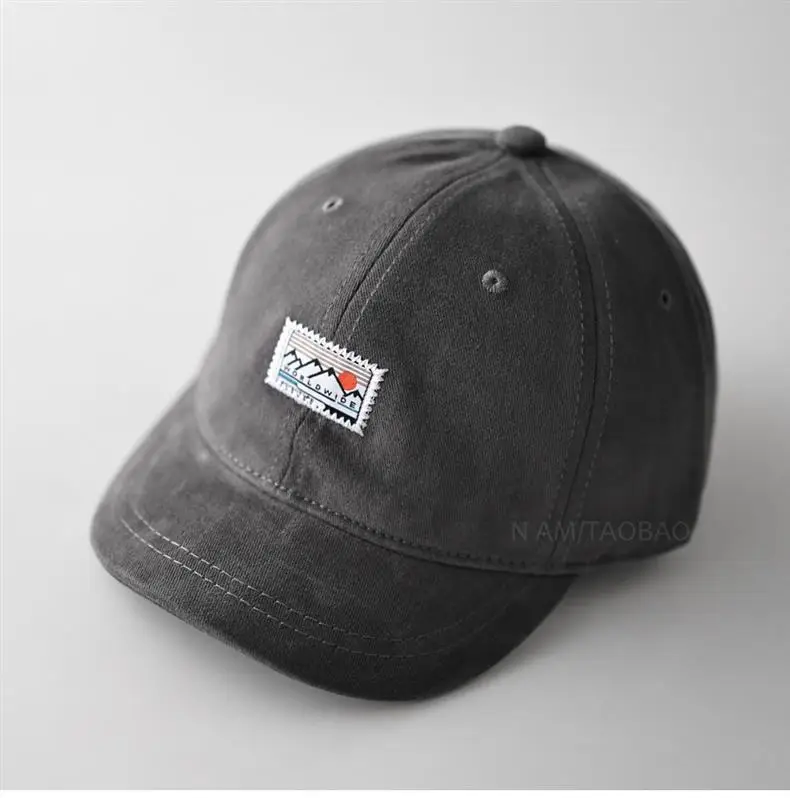 Black Patch Label Baseball Cap Unisex Sunshade — feature 9