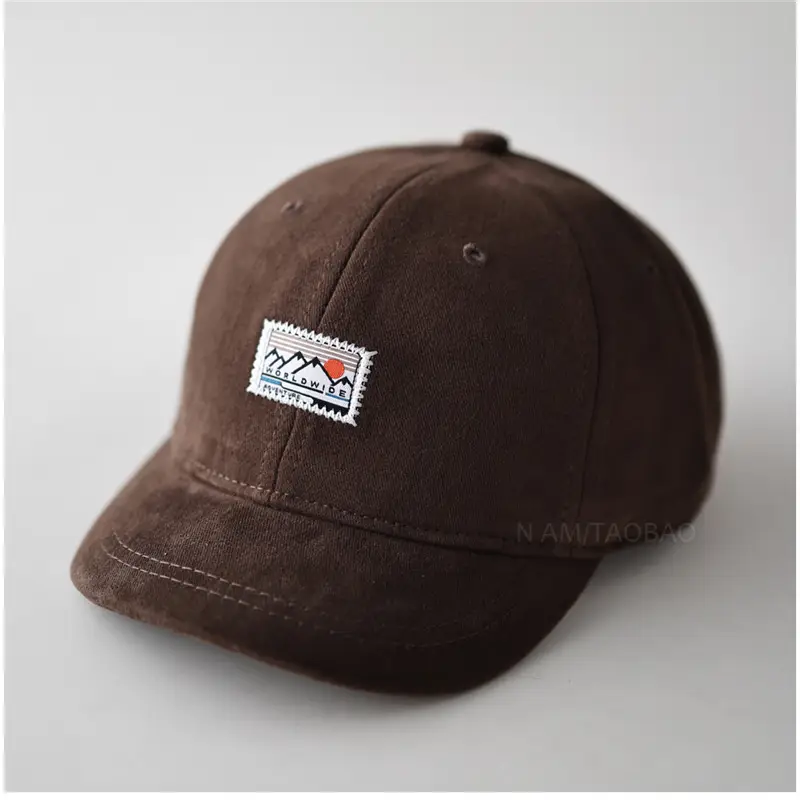 Black Patch Label Baseball Cap Unisex Sunshade - Image 4