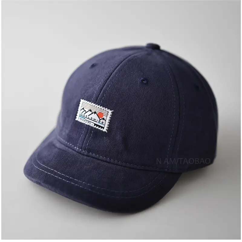 Black Patch Label Baseball Cap Unisex Sunshade - Image 6