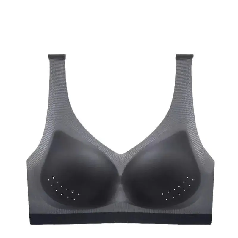 Seamless Plus-Size Women's Underwear, Push-Up, Anti-Sagging, Side Breast Adjustment Bra, Beautiful Back Vest, Bandeau, Full Cup