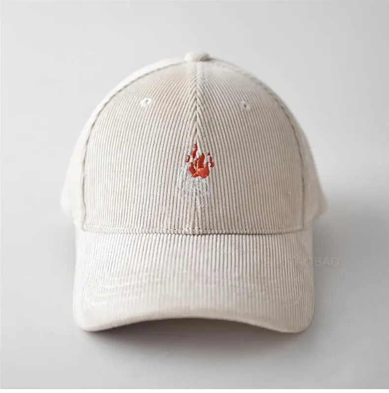 Men Blue Flame Embroidered Baseball Cap — feature 6