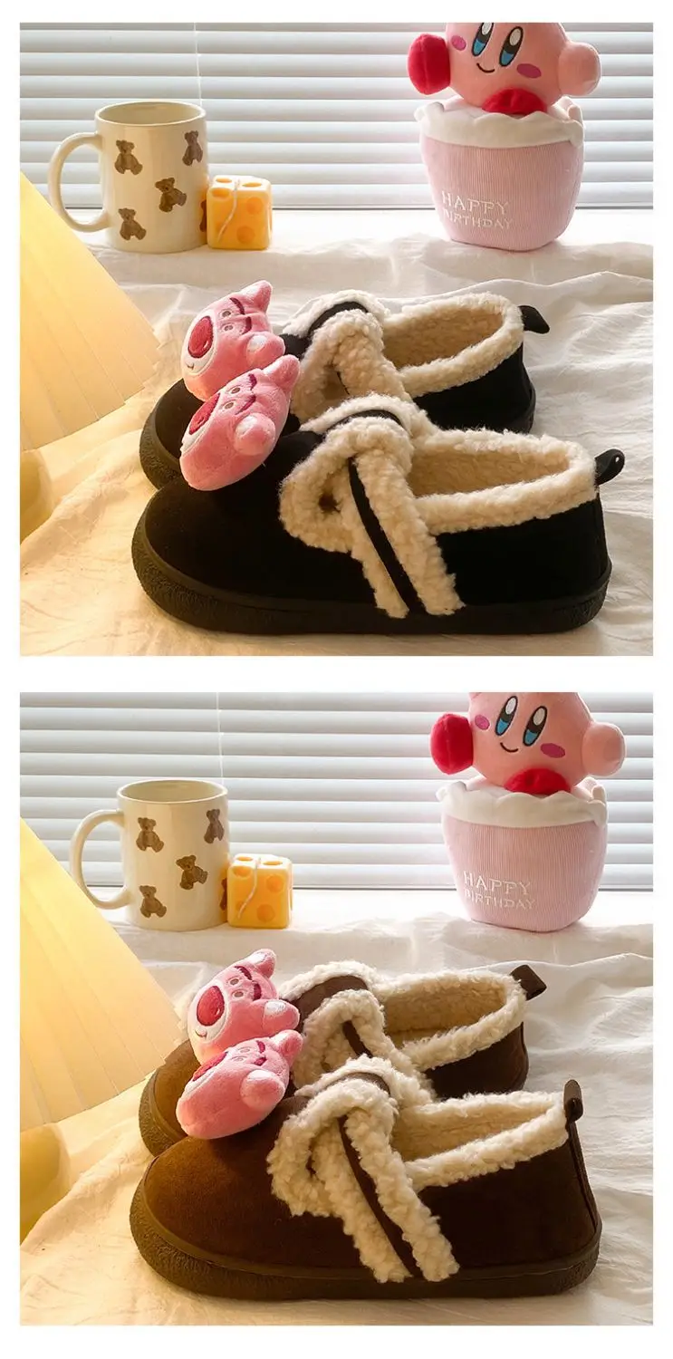 Autumn Winter Cartoon Shoes for Women Velvet Slip-On — feature 20