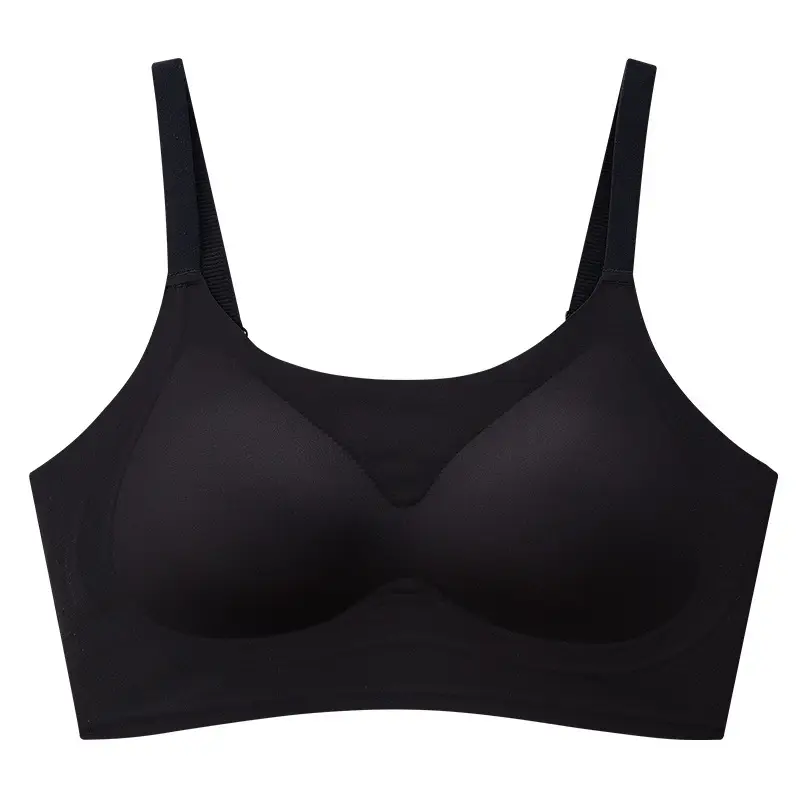 Seamless Jelly Bra for Women, Push-Up, Wireless, Minimizes Large Bust, Gathers Side Breast, Soft Support, Comfortable Bra, Soft