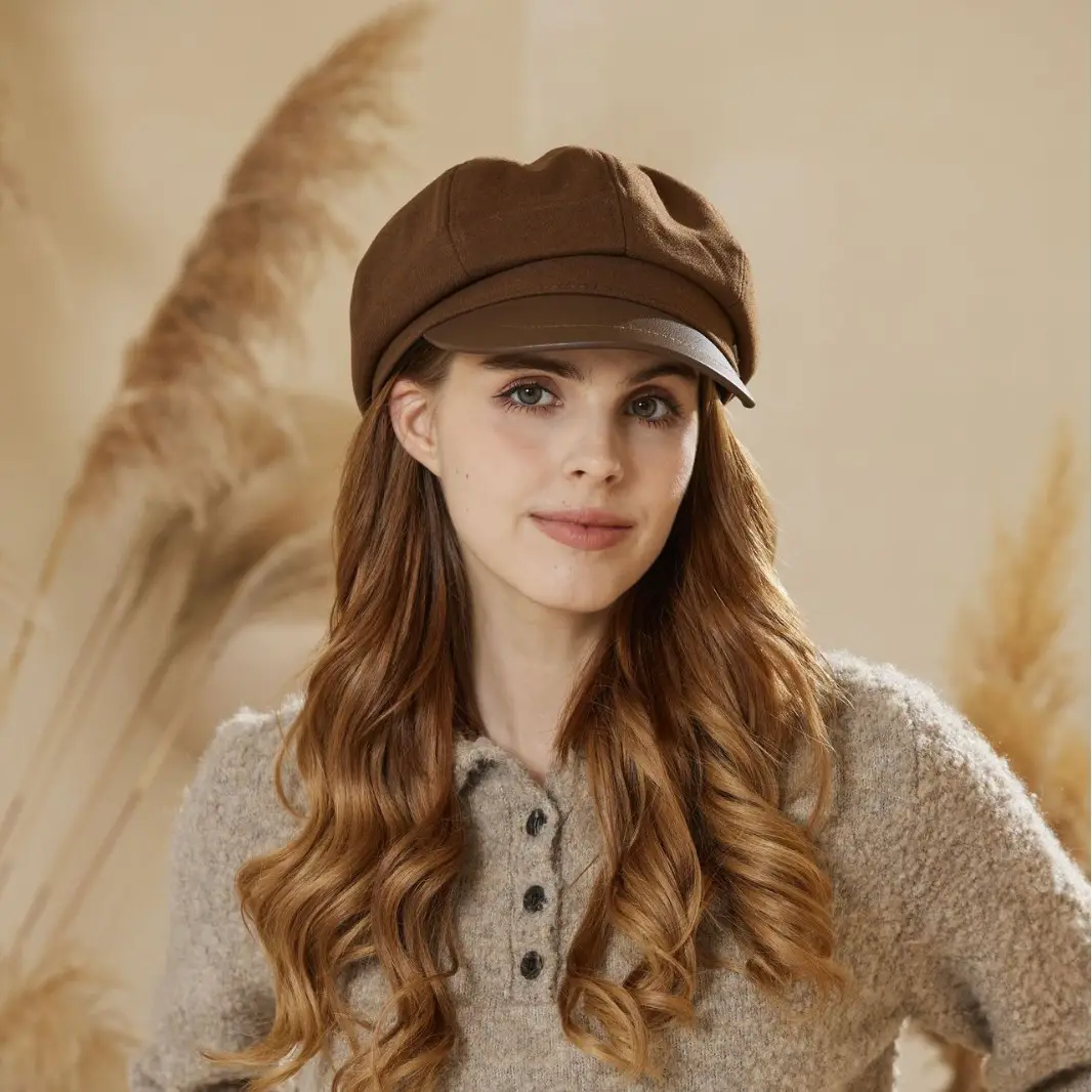 Women Duckbill Beret Black Korean Style - Image 5