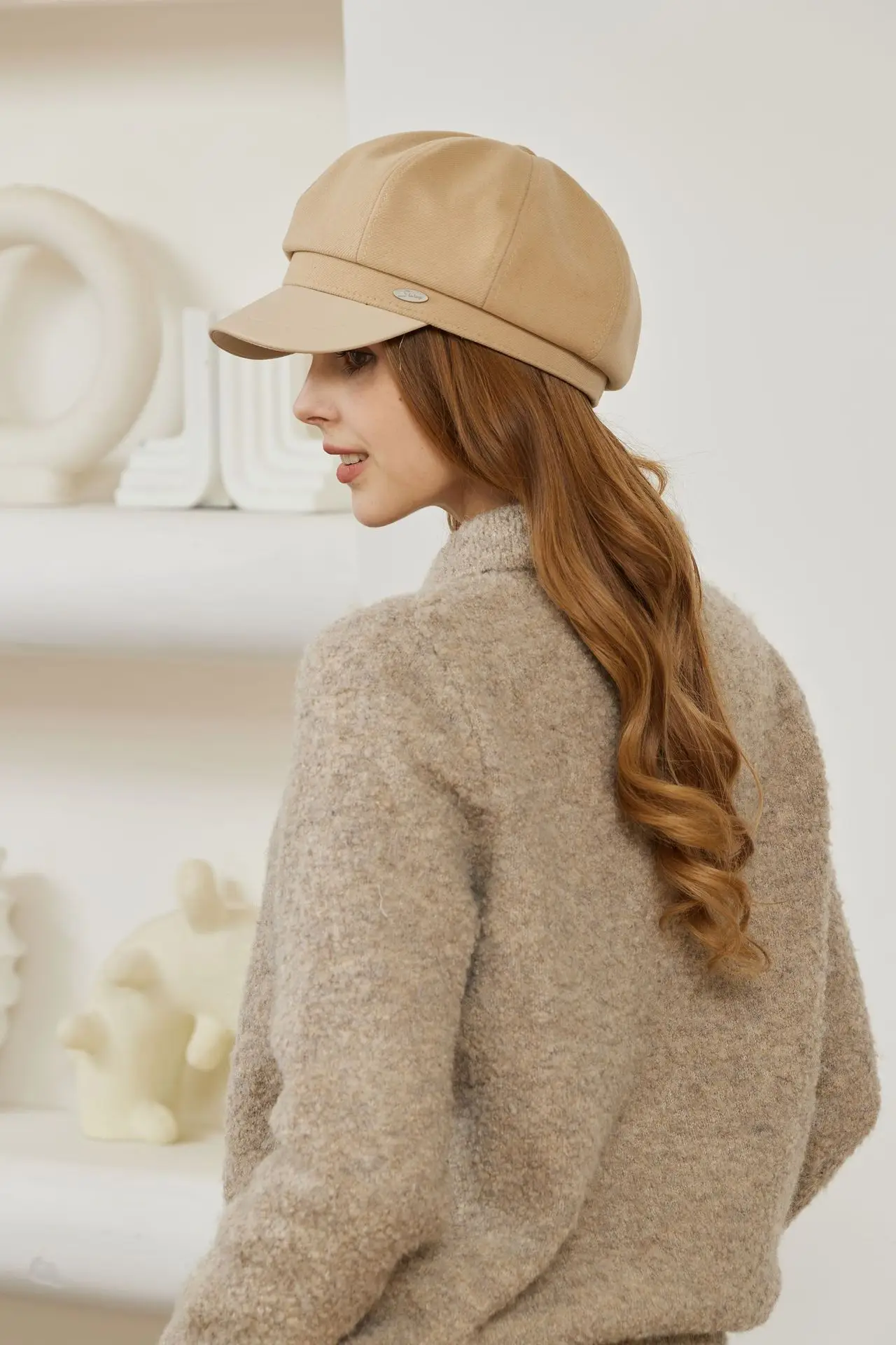Women Duckbill Beret Black Korean Style — feature 17