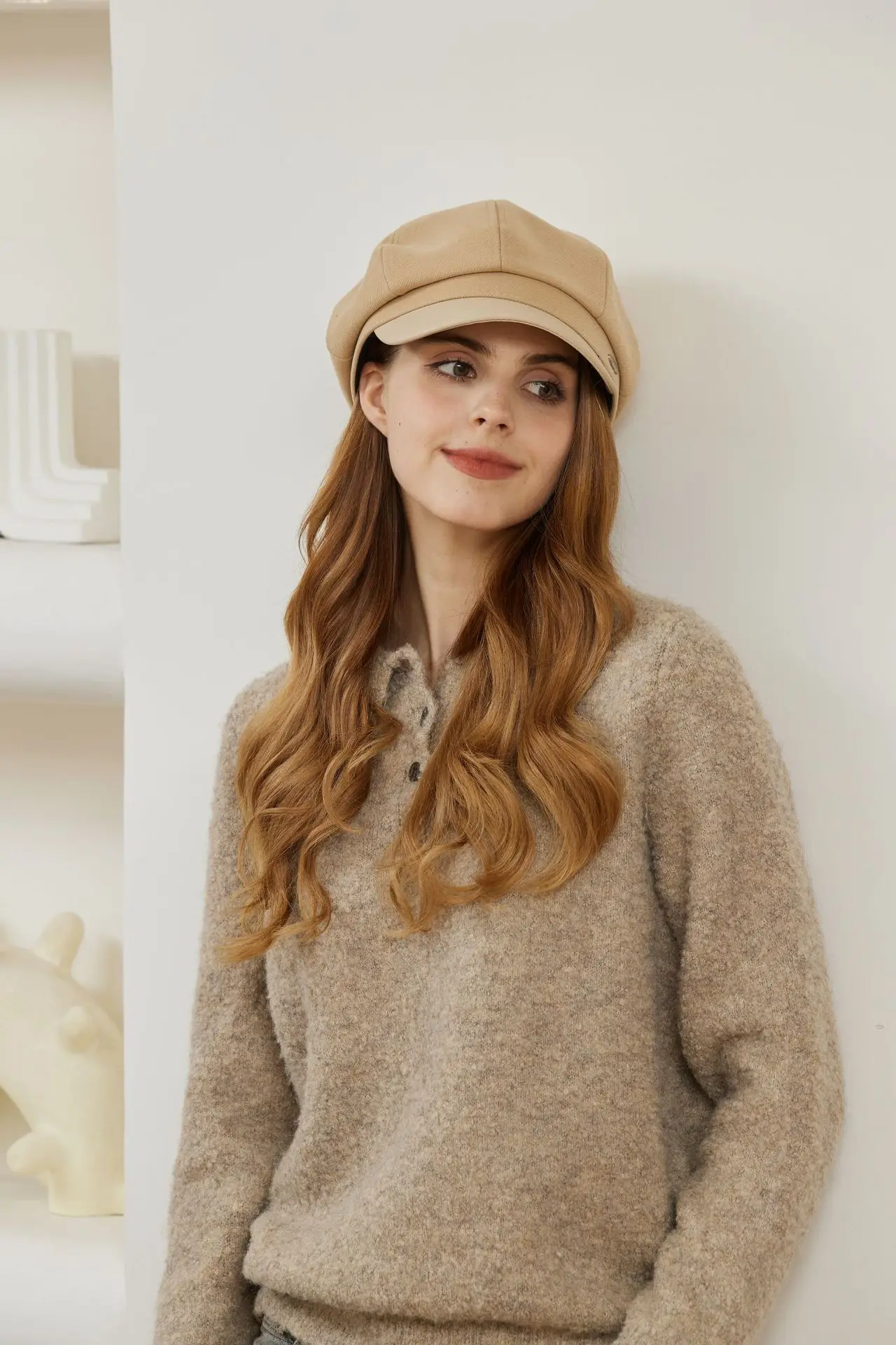 Women Duckbill Beret Black Korean Style — feature 18