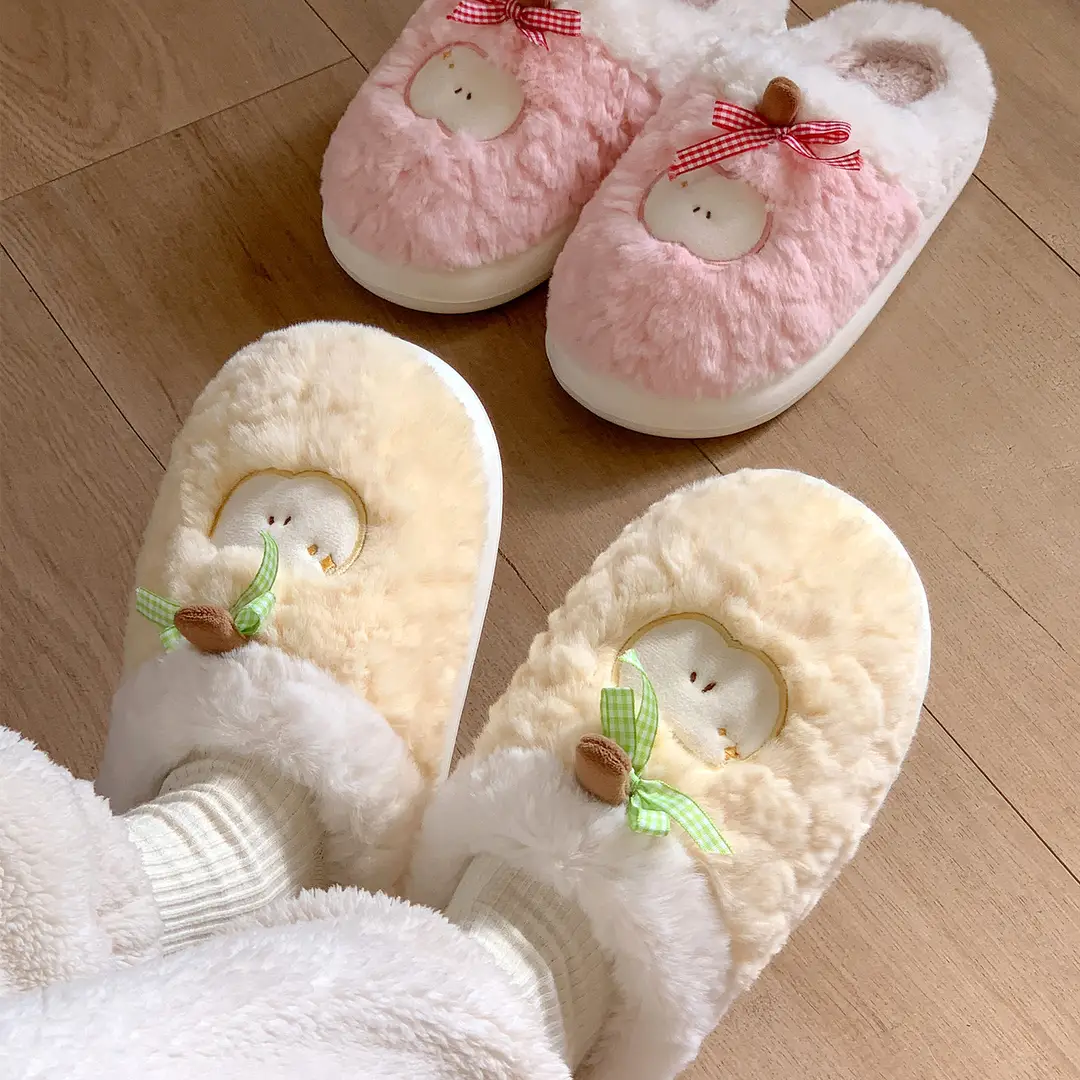 Jialiya Cute Cotton Slippers for Women Autumn and Winter 2025 New Indoor Home Warm Stuffed Couple Slippers for Men - Image 7