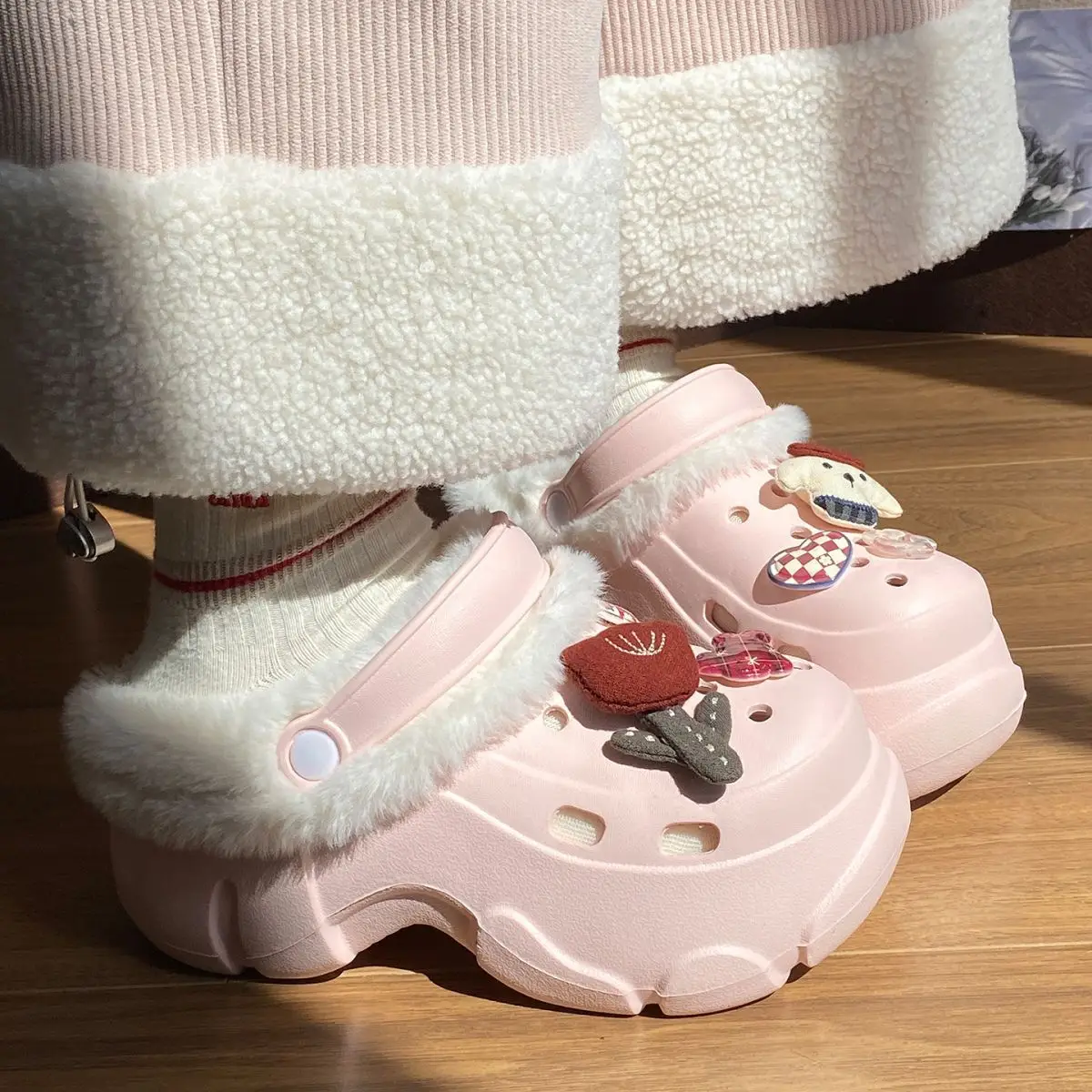 Winter Cotton Arch Support Slippers for Kids — feature 34