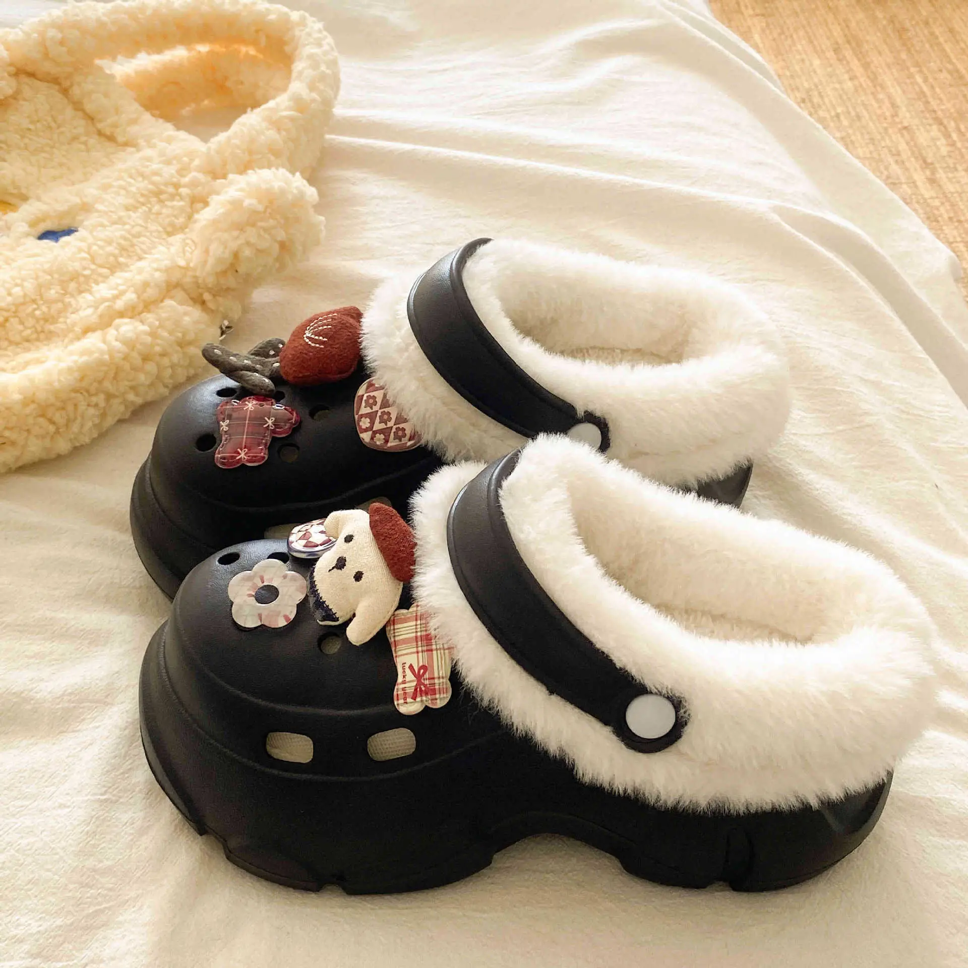Winter Cotton Arch Support Slippers for Kids - Image 2