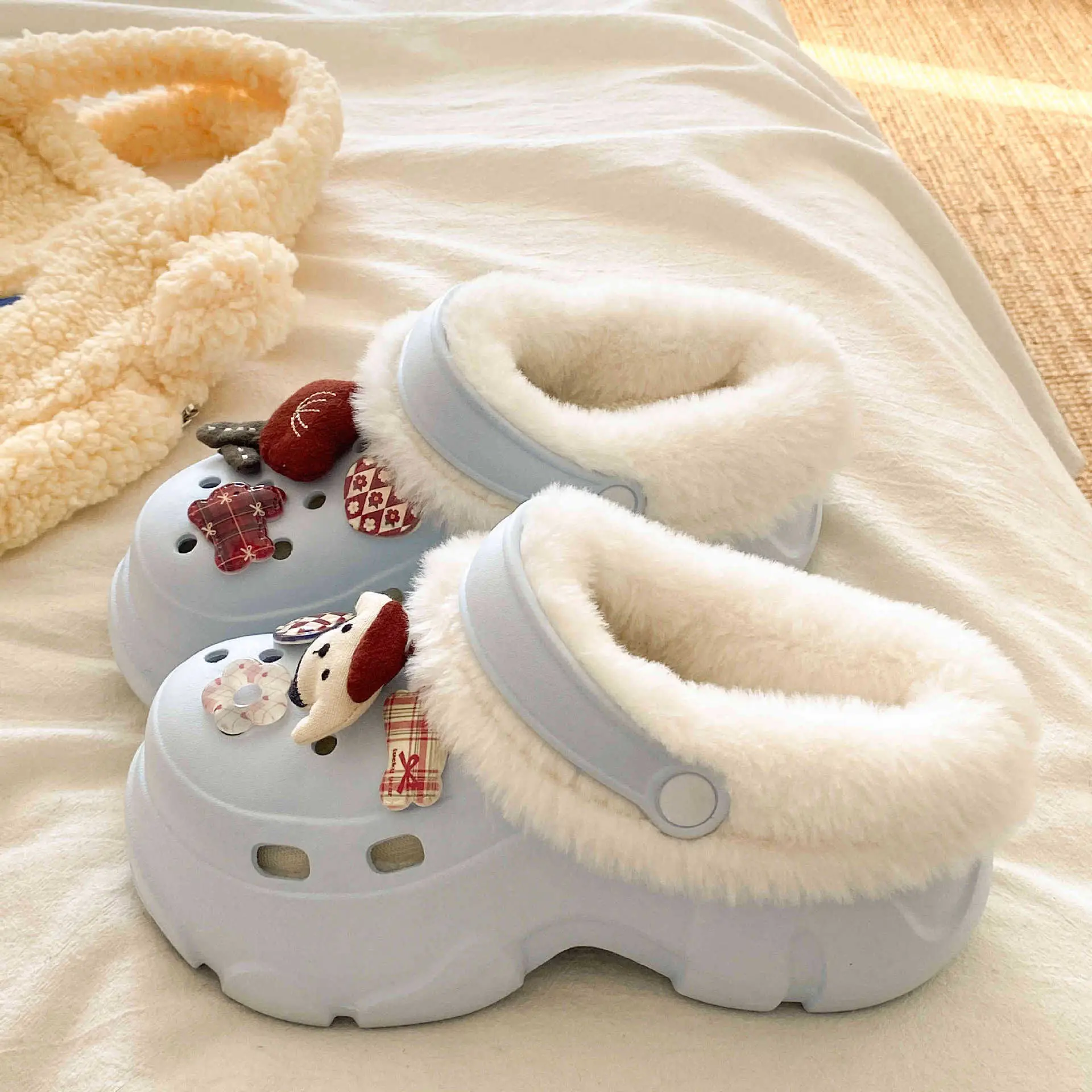 Winter Cotton Arch Support Slippers for Kids - Image 3