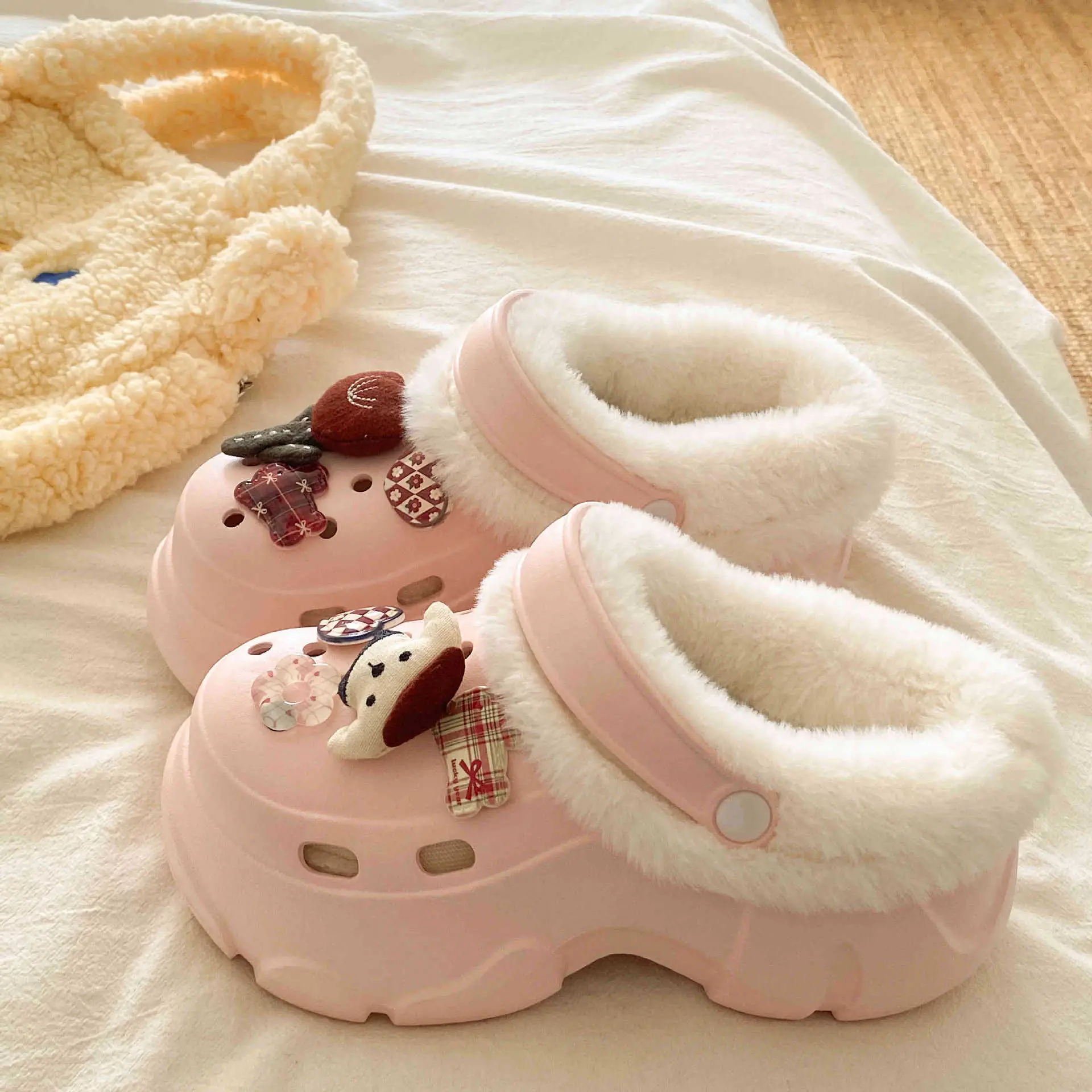Winter Cotton Arch Support Slippers for Kids - Image 4