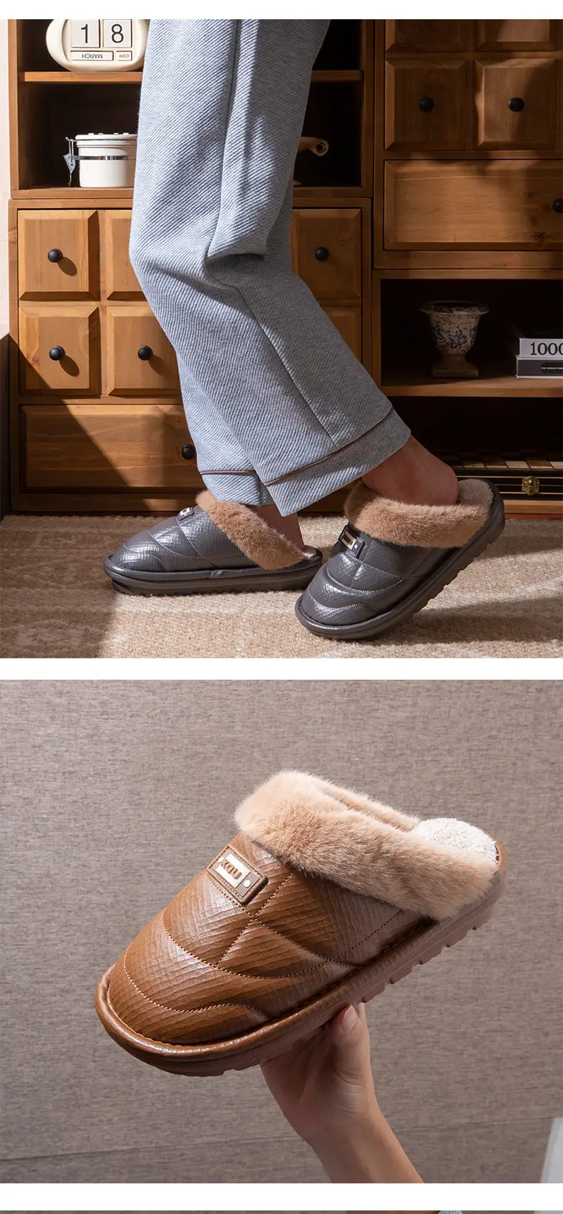 Winter 2025 New Women's Shoes High-Top Thick-Soled Bow College Style Cotton Shoes Snow Boots Fleece-Lined Warm Cotton Slippers — feature 12