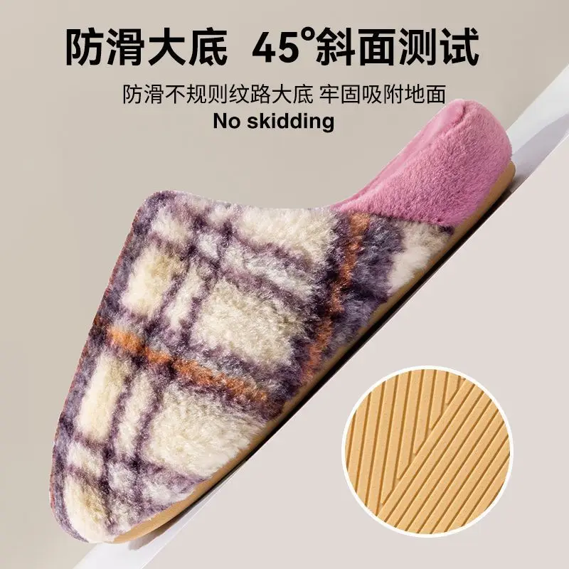 Cotton Slippers for Couples in Autumn and Winter Home Korean Style Cotton Shoes Non-Slip Thickened Plush Slippers Warm Men and Women New Thick Soles - Image 6