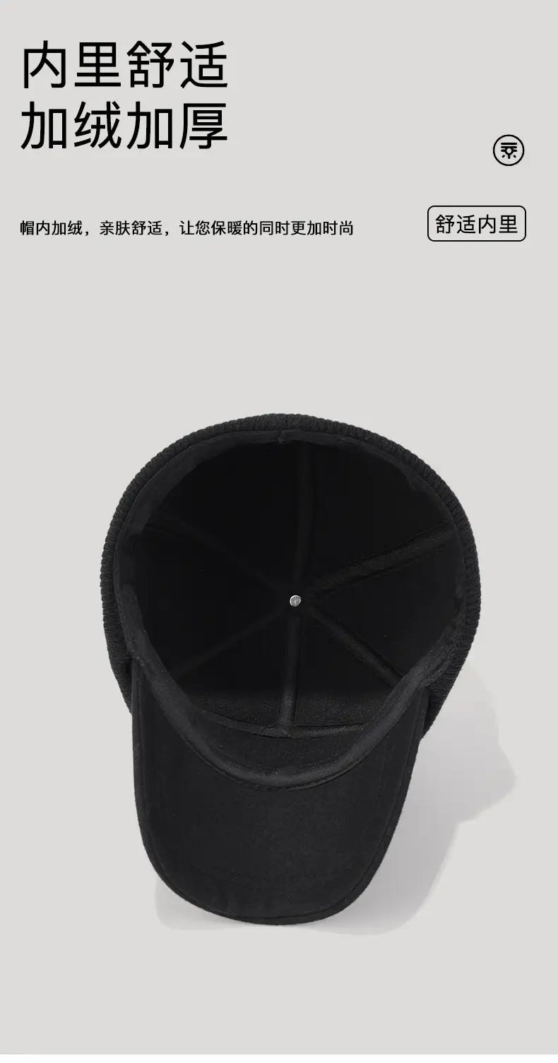 Winter Wool Beanie Cap for Men Women Elderly Warm Ear Protection — feature 11