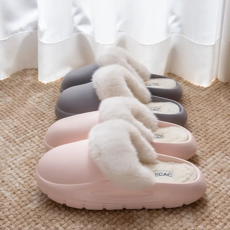 Cotton Slippers for Women Autumn and Winter 2025 New Indoor Home Non-Slip Warm Plus Plush Slippers Women's Cotton Shoes - Image 7