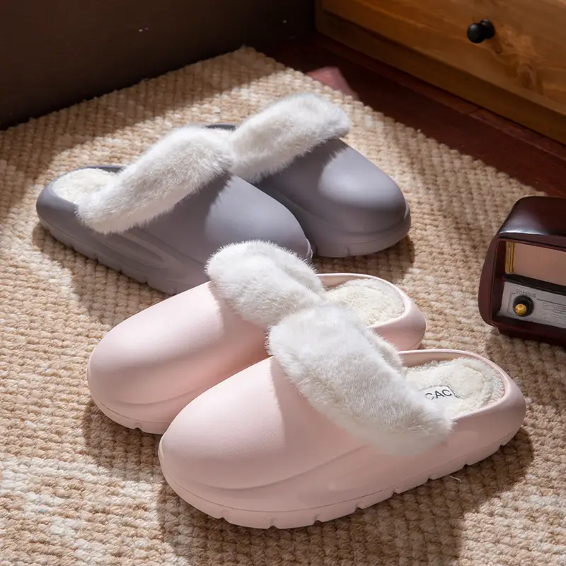 Cotton Slippers for Women Autumn and Winter 2025 New Indoor Home Non-Slip Warm Plus Plush Slippers Women's Cotton Shoes - Image 8