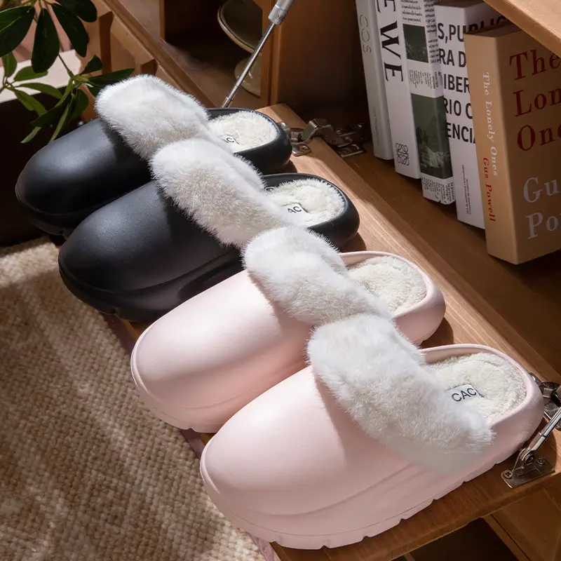 Cotton Slippers for Women Autumn and Winter 2025 New Indoor Home Non-Slip Warm Plus Plush Slippers Women's Cotton Shoes - Image 9