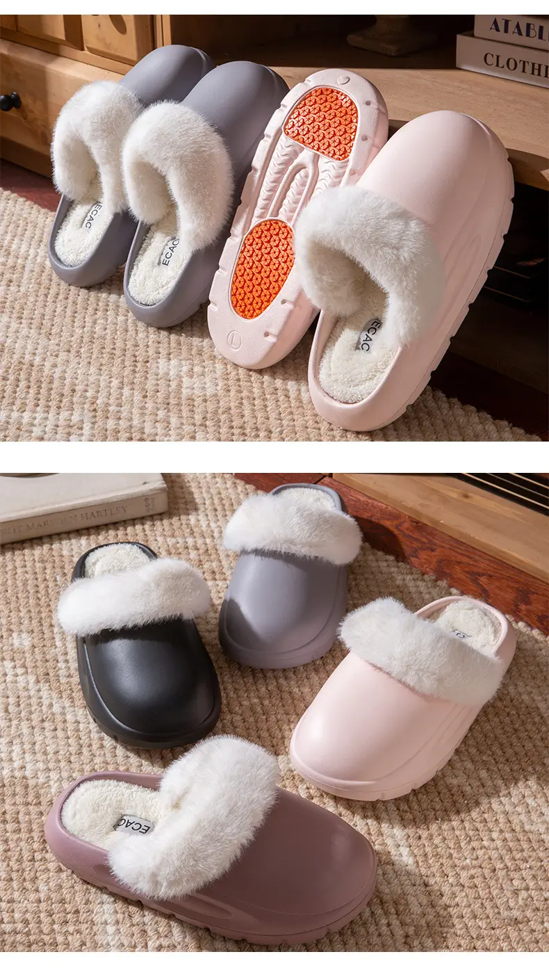 Cotton Slippers for Women Autumn and Winter 2025 New Indoor Home Non-Slip Warm Plus Plush Slippers Women's Cotton Shoes — feature 8