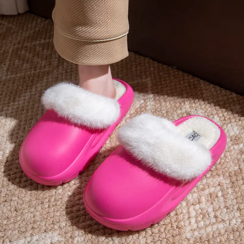 Cotton Slippers for Women Autumn and Winter 2025 New Indoor Home Non-Slip Warm Plus Plush Slippers Women's Cotton Shoes - Image 4