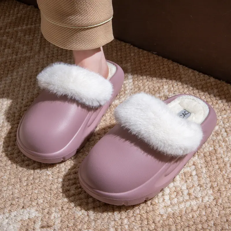 Cotton Slippers for Women Autumn and Winter 2025 New Indoor Home Non-Slip Warm Plus Plush Slippers Women's Cotton Shoes - Image 5