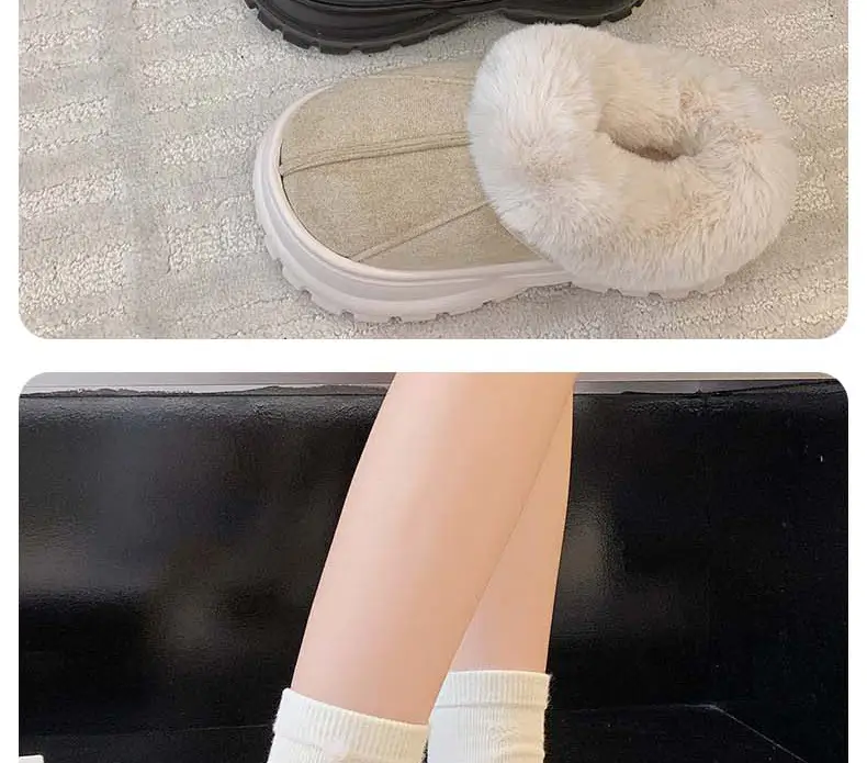 Winter Cotton Slippers New Home Household Wool Slippers Women's Non-Slip Cotton Slippers Plush Cotton Shoes Home Slippers Plush Shoes — feature 16