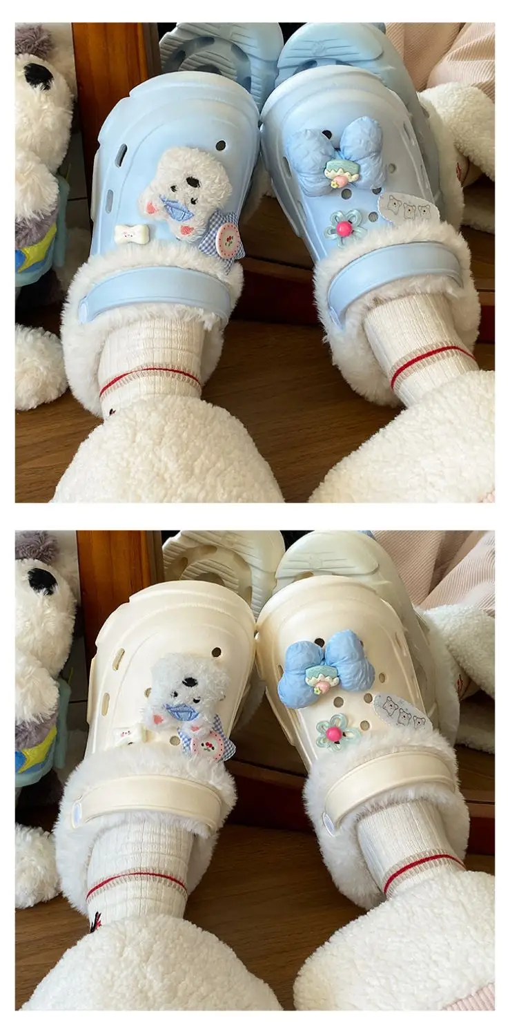 Pink Detachable Clogs Winter Soft Arch Support — feature 17