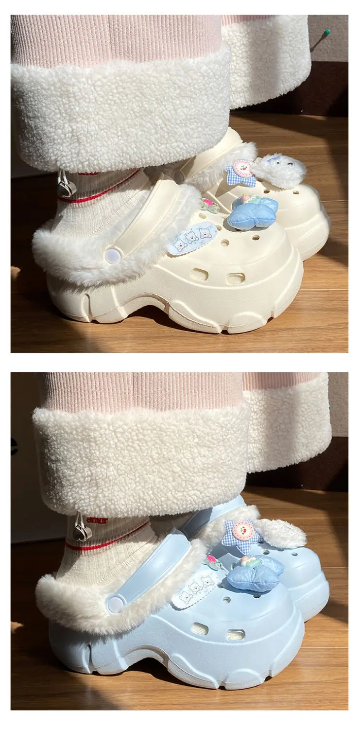 Pink Detachable Clogs Winter Soft Arch Support — feature 18