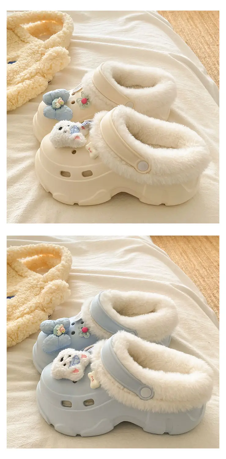Pink Detachable Clogs Winter Soft Arch Support — feature 22