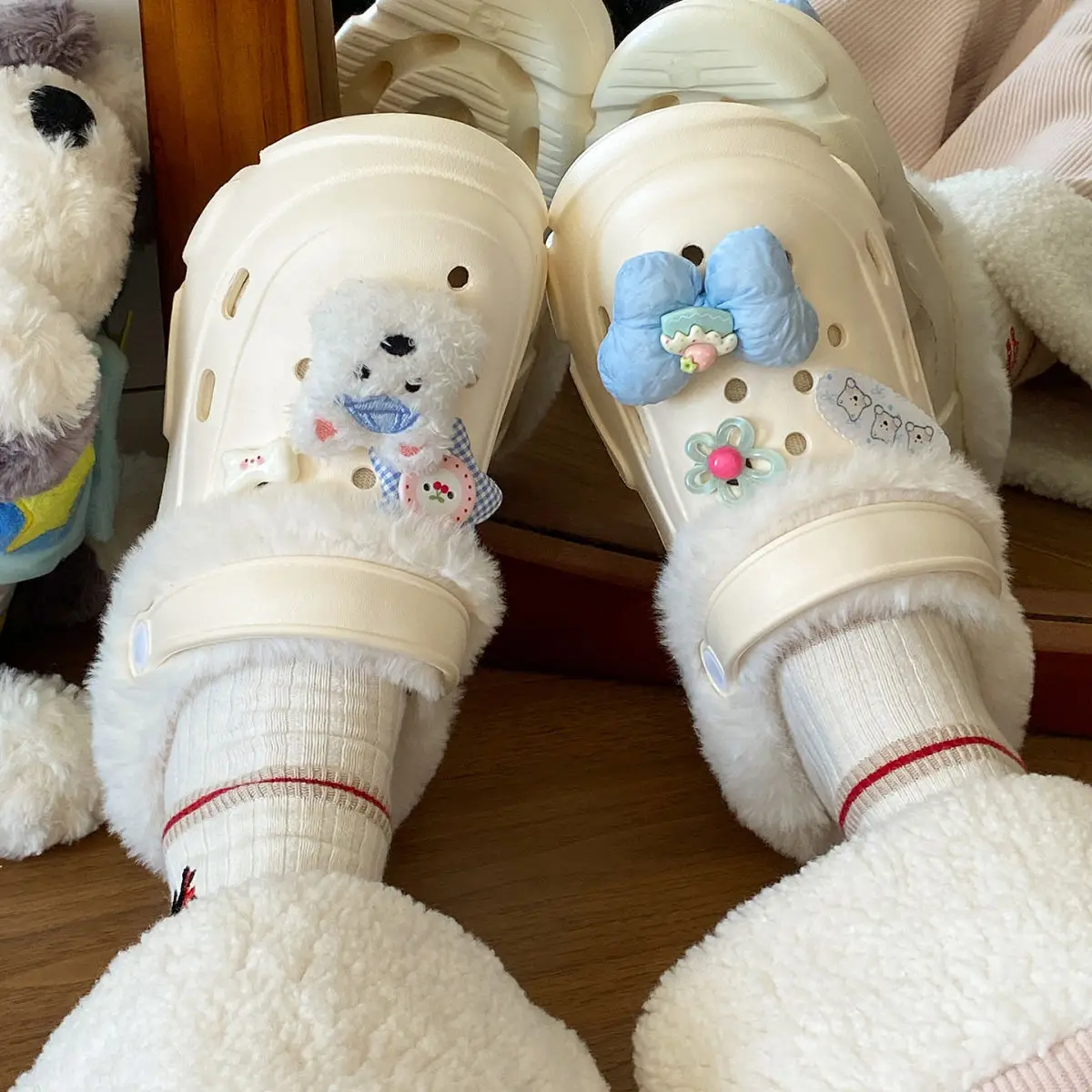 Pink Detachable Clogs Winter Soft Arch Support — feature 31