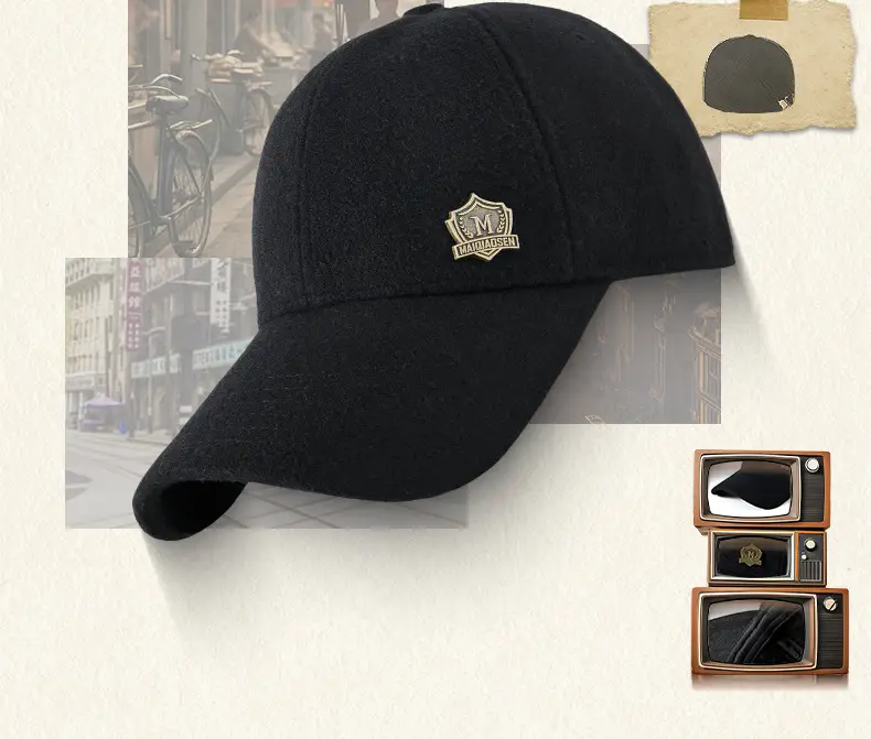 Women Men Wool Cap Grey Sun Protection — feature 2