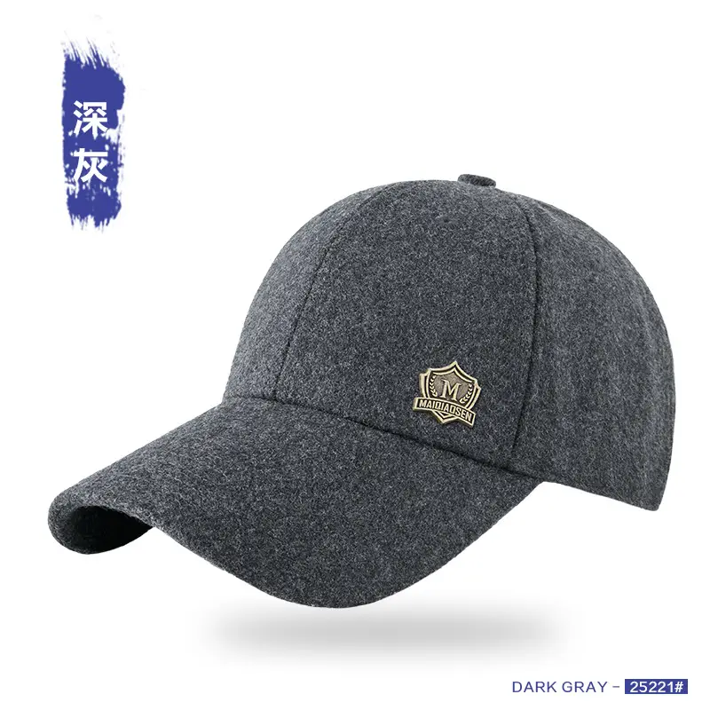 Women Men Wool Cap Grey Sun Protection